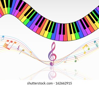 Musical Note Staff Background Stock Illustration 162662915 | Shutterstock