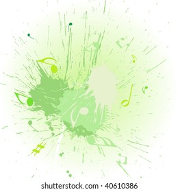 Musical notes staff background for design use