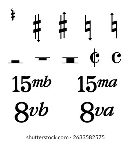 Musical symbols of musical instruments