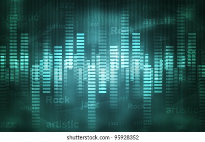 Musical theme background