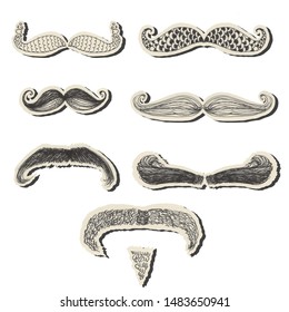 Mustache Barber Handdrawn Graphic Drawing