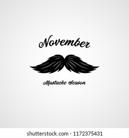 Mustache Black Silhouette. Mustache Season, Against Prostate Cancer