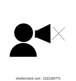 Mute Person Icon Can Be Used As Disabled Icon And Element
