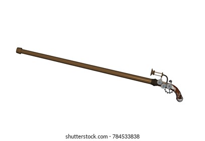 Muzzle Loader 3D Rendering