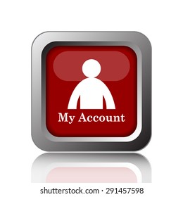 My Account Icon. Internet Button On White Background 