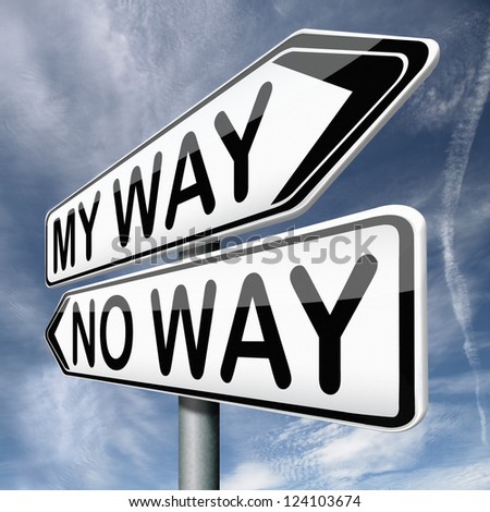 my way no way take highway stock illustration 124103674 shutterstock