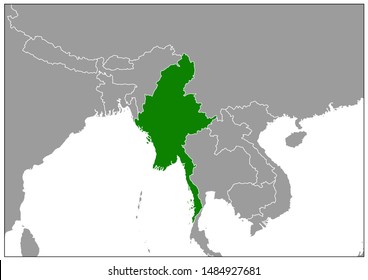 Map North East Asia Showing Two Stock Illustration 720886660