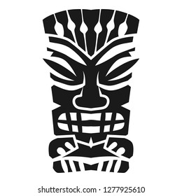 Polynesian Tiki Mask Vector Icon Simple Stock Vector (Royalty Free ...