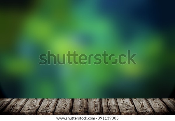 Mystery Night Forest Abstract Blurred Backdrop Stock