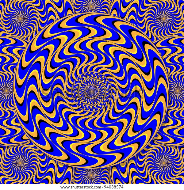 Mystic Motion Wheels Motion Illusion Stock Illustration 94038574