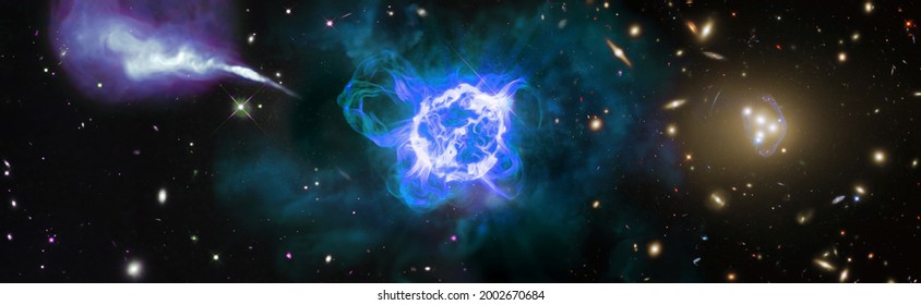 Mystical Beautiful Space Unforgettable Diverse Space Stock Illustration 