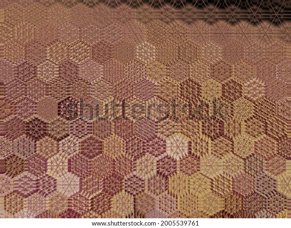 Mystical pattern design for the wall. 3d illustration art for mural wallpaper, interior decoration idea, wallpaper for wall mural.