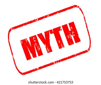 Myth Stamp On White Background 