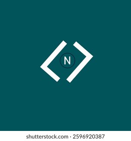 N  mark conceptual logo vector design, letter logo, t-shirt, and graphic element
