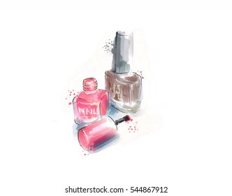 Nail Polish In Watercolor