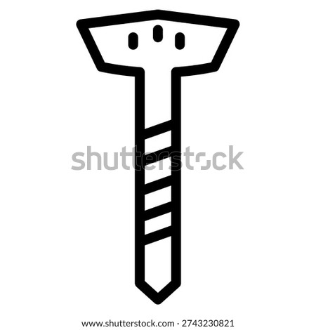 Nails Skill Construction Line Icon