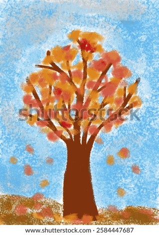 Similar – Image, Stock Photo Autumn-colored deciduous trees and a weeping willow on the banks of the Jacobiweiher in Frankfurt am Main