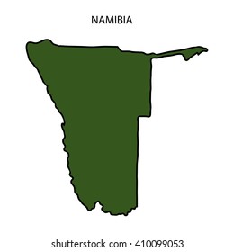 Nambia Map 260nw 410099053 