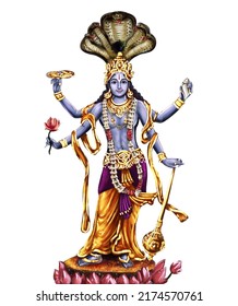 Narayana Is One Of The Forms And Names Of Lord Vishnu. He Is Also Known As Purushottama And Is Considered The Supreme Being In Vaishnavism