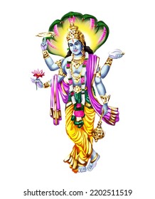 Narayanan Is One Of The Forms Of Vishnu, Who Is In Yogic Slumber Under The Celestial Waters. He Is Also Known As Purushottama, And Is Considered The Supreme Being In Vaishnavism