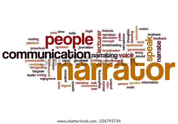 Narrator Word Cloud Concept Stock Illustration 226793734