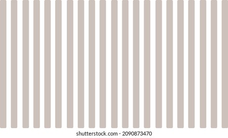 Narrow taupe and white stripes running vertically across frame. Stripes have rounded bottom. Modern, neutral, abstract background. Copy space.