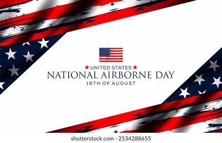 national airborne day , Vektor background banner  - Powered by Shutterstock