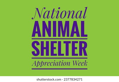 National animal shelter appreciation week text dedicated illustrations  - Powered by Shutterstock