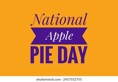 National apple pie day text design illustrations  - Powered by Shutterstock