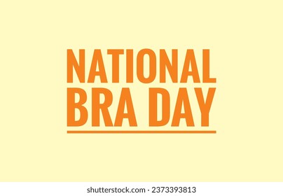 national bra day text design illustration  - Powered by Shutterstock