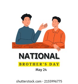 National Brother's Day 24th of May. Very attractive and elegant illustration design. - Powered by Shutterstock