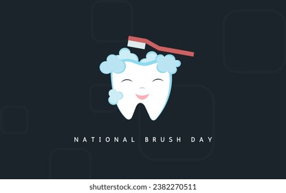 National Brush Day is on November 1. Very attractive illustration design used for printings, cards, promotions, advertising, background, banners, social media, and different purposes. - Powered by Shutterstock