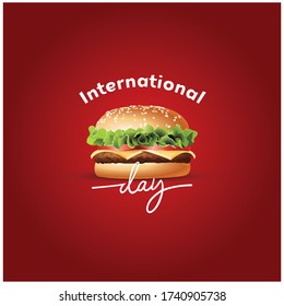 National Burger Day. Suitable for greeting card. - Powered by Shutterstock