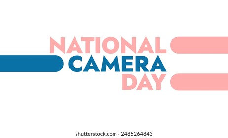 National Camera Day colorful text typography on white or black background banner illustration great for wishing and celebrating National Camera Day in june - Powered by Shutterstock