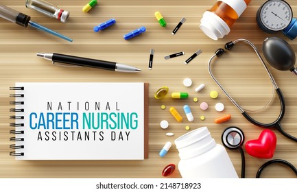 National Career Nursing assistants day is observed every year in June, The main role of a CNA is to provide basic care to patients and help them with daily activities. 3D Rendering - Powered by Shutterstock