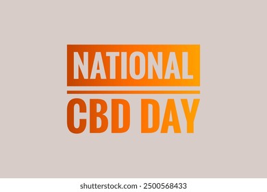 national CBD day text design illustration - Powered by Shutterstock