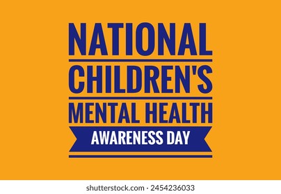 National children mental health awareness day text design illustrations  - Powered by Shutterstock