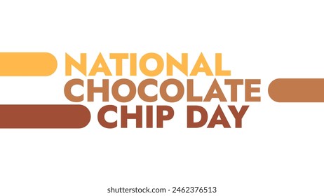 National Chocolate Chip Day colorful motion graphics seamlessly loopable text animation on a black background great for wishing and celebrating national chocolate chip day - Powered by Shutterstock