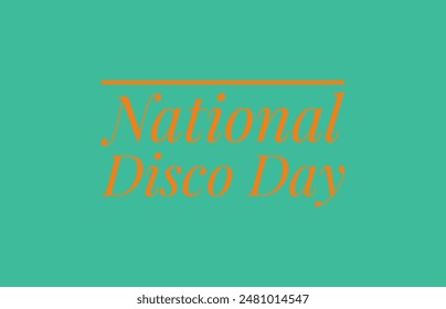 National disco day illustration with green background  - Powered by Shutterstock