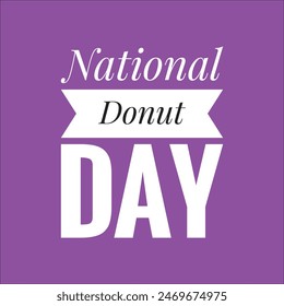 National donut day text design illustrations - Powered by Shutterstock