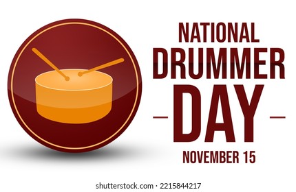 National Drummer Day Background Drum 260nw 2215844217 