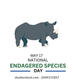 National Endangered Species Day. May 17.  Important day - Powered by Shutterstock