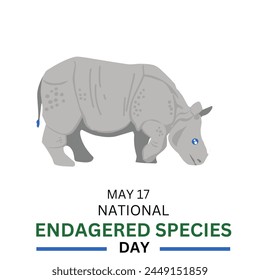 National Endangered Species Day. May 17.  Important day - Powered by Shutterstock