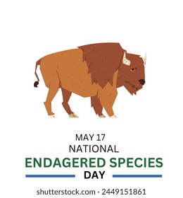 National Endangered Species Day. May 17.  Important day - Powered by Shutterstock