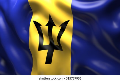 National Flag Barbados Waving Wind Stock Illustration 315787955 ...