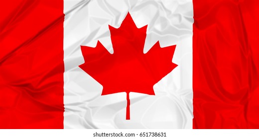 Waving Canadian Flag Stock Illustration 11316772