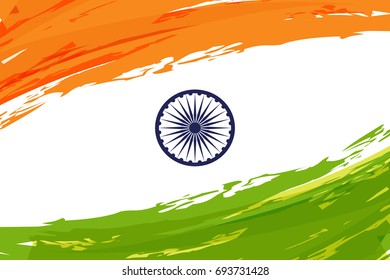 Illustration Happy Indian Republic Day Celebration Stock Vector ...