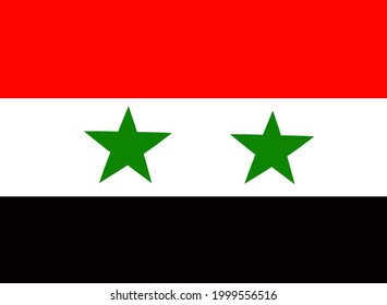 National Flag Of Syria, Suriya Illustration