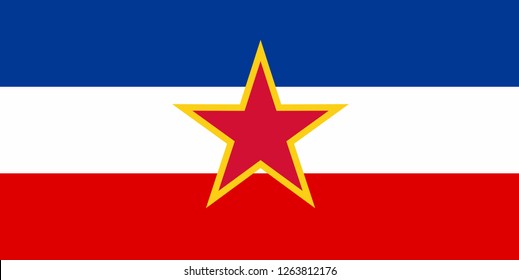 National Flag Of Yugoslavia