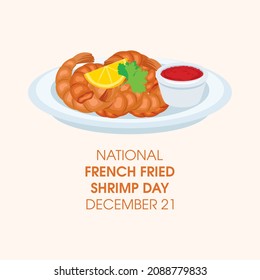 National French Fried Shrimp Day Illustration Stock Illustration 2088779833